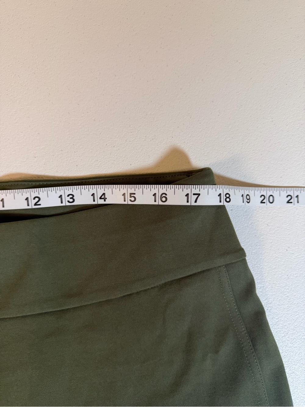 Express Olive Green Pull-On Ankle Pants Size XL High Rise Stretch Slim Leg NWT - Picture 5 of 10